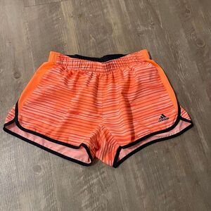 Adidas Women's orange workout Shorts activewear